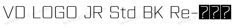 VD LOGO JR Std BK Re字体转换